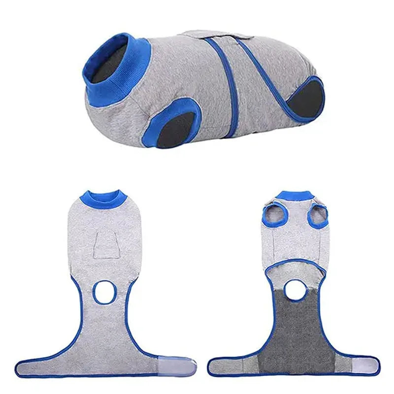 Dog Recovery Suit — Breathable Cotton Bodysuit