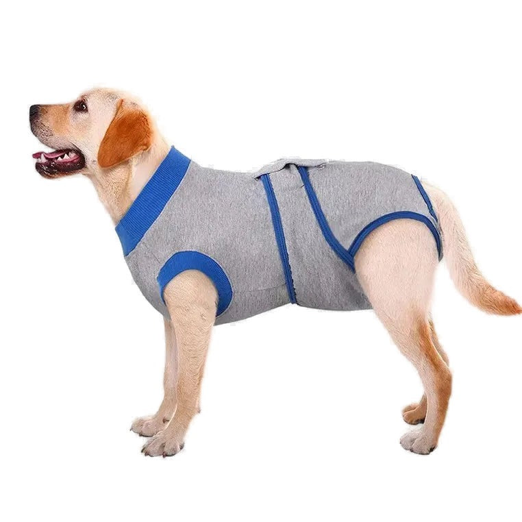 Dog Recovery Suit — Breathable Cotton Bodysuit