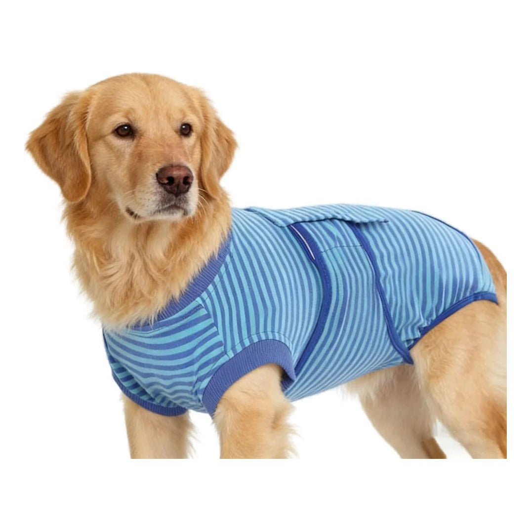 Dog Recovery Suit — Breathable Cotton Bodysuit