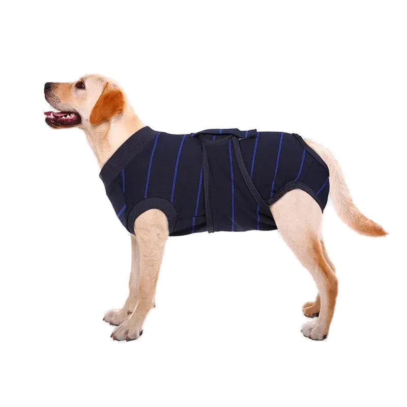 Dog Recovery Suit — Breathable Cotton Bodysuit