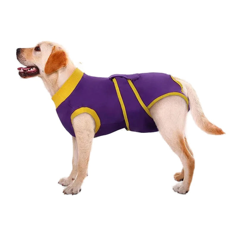 Dog Recovery Suit — Breathable Cotton Bodysuit