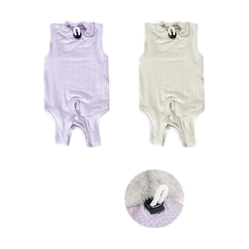 Cat Recovery Onesie — Waffle Cotton